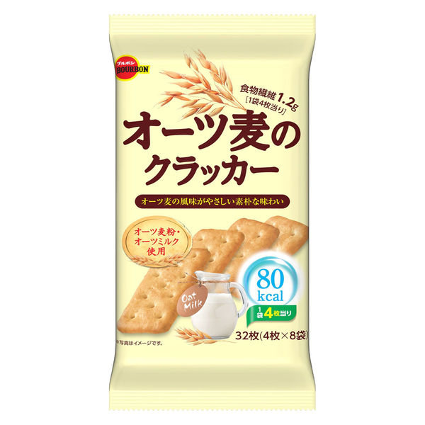 Bourbon Oat Wheat Crackers 32 Pieces