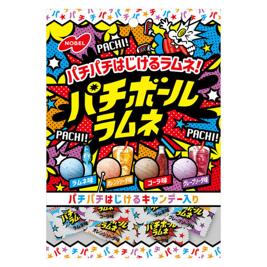 Nobel Pachi Pachi Series Fizzy Ramune Popping Candy Balls 60g