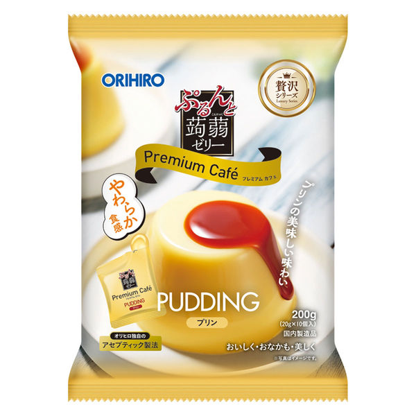 Orihiro Konjac Jelly Premium Café Custard Pudding 10pcs