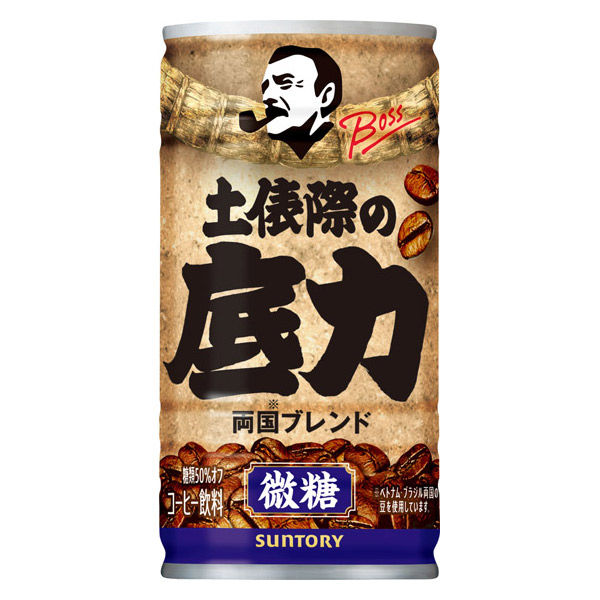 Suntory Boss Dohyo-giwa no Sokojikara Blended Coffee Low Sugar 185g