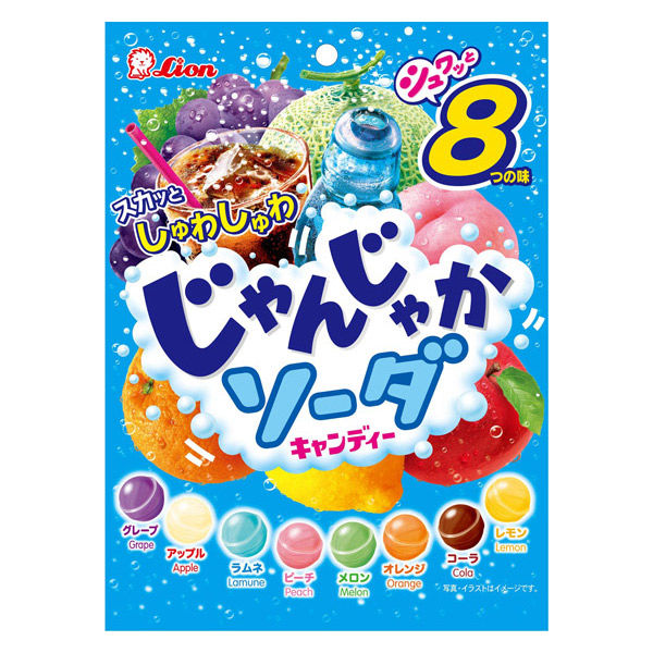 Lion Janjaka Soda Assorted Fruit Candy 114g