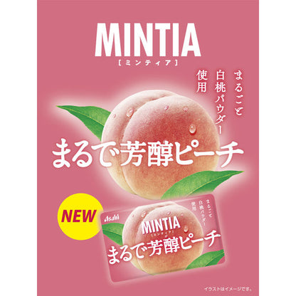Asahi Mintia Mellow Peach Refreshing Mints Sugar Free 7g