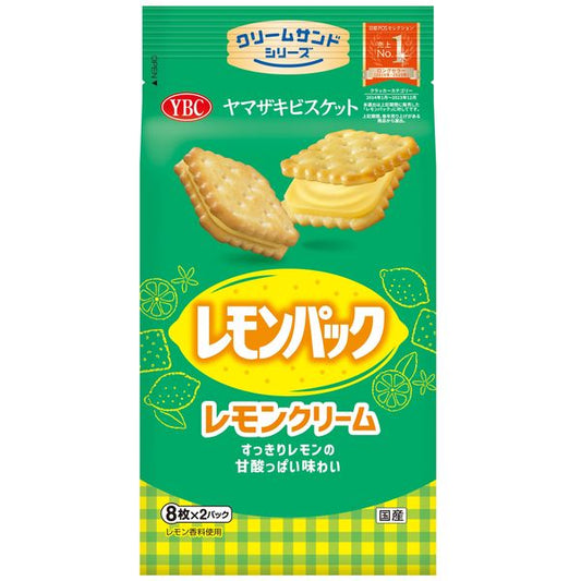 YBC Lemon Pack Refreshing Lemon Cream Sand Crackers 16pcs