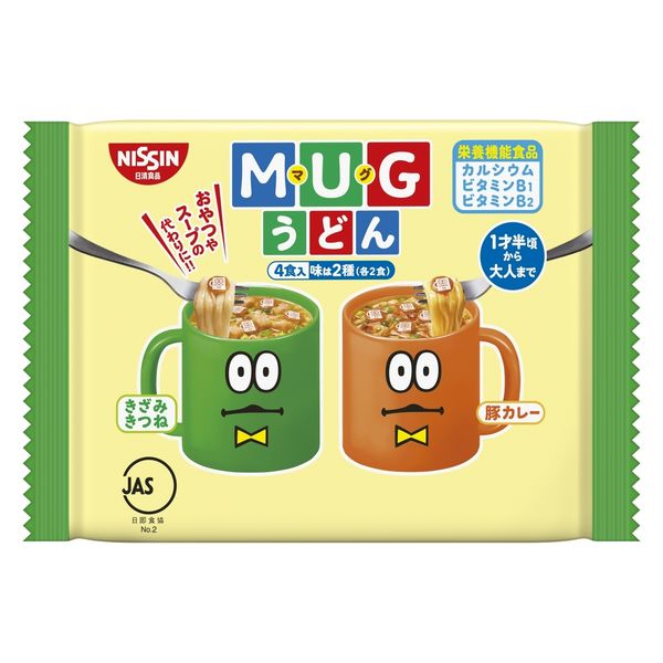 Nissin Mug Noodles Udon Assortment 4 Packs 94g