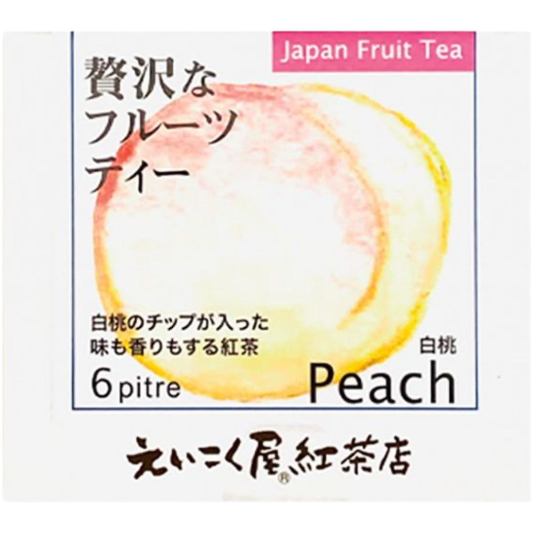 Eikokuya Japan Fruit Tea White Peach Tea 18g (6 Packs)