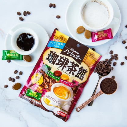 Kanro Non Sugar Coffee Sakan Espresso And Cappuccino Candy 72g