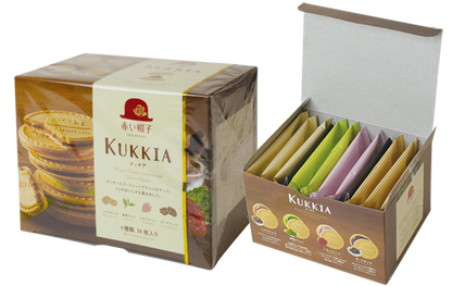 Akai Bohshi KUKKIA Gaufrette & Cookie Chocolate Sandwich Gift Box (4 Flavors) 10 pcs