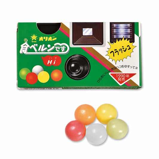 Orion Taberundesu Hi Retro Camera Shaped Soda Ramune Candy 18g