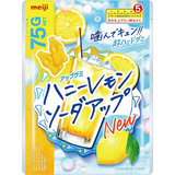 Meiji Honey Lemon Soda Up Hard Gummy 75g - front of pack