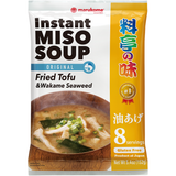Marukome Ryotei no Aji Instant Miso Soup Fried Tofu 8 Servings – Restaurant-Style Japanese Miso Soup