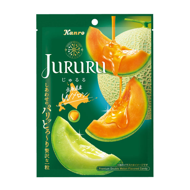 Kanro Jururu Hokkaido Double Melon Candy 60g – Juicy Japanese Melon Candy