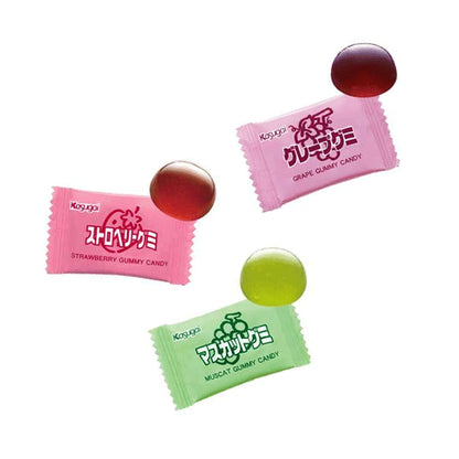 Kasugai Frutia Assort Gummy Gluten Free (Grape & Strawberry & Muscat)- 102g