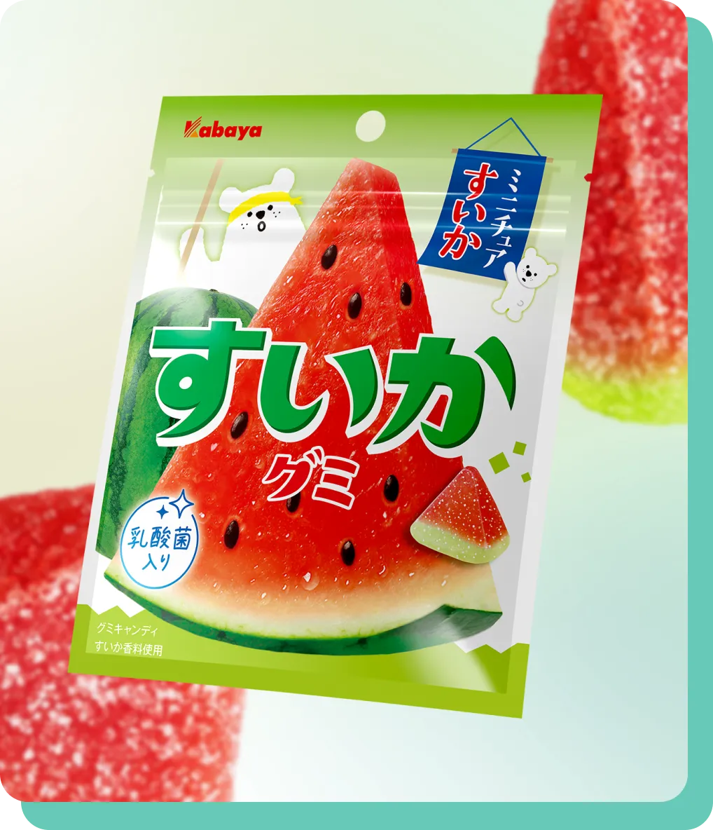 Kabaya Seasonal Edition Watermelon Shaped Gummy 50g