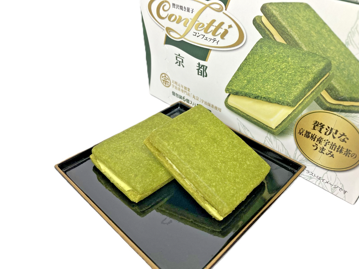 Ito Seika Confetti Kyoto Uji Matcha Sandwich Cookies 6pcs