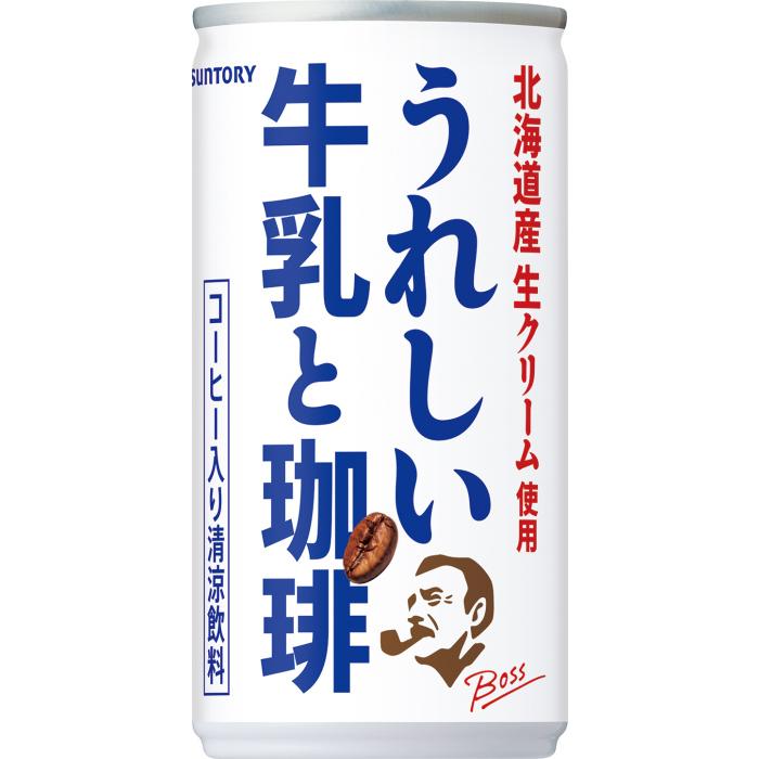 Suntory Boss Ureshii Milk And Coffee Latte 185g