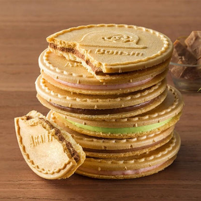 Akai Bohshi KUKKIA Gaufrette & Cookie Chocolate Sandwich Gift Box (4 Flavors) 10 pcs