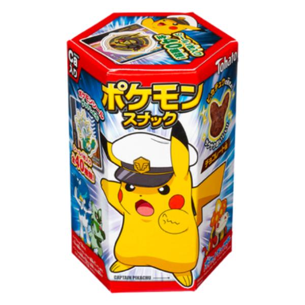 Tohato Pokemon Snack Chocolate Corn Puff With Sticker 25g