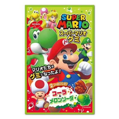 Nobel Super Mario Cola & Melon Soda Assorted Gummy Candy 50g