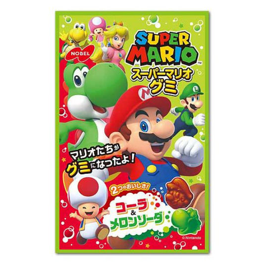 Nobel Super Mario Cola & Melon Soda Assorted Gummy Candy 50g
