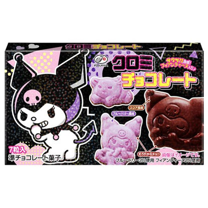Fujiya Sanrio Kuromi Shape Chocolate Blueberry & Cocoa Flavor 35g