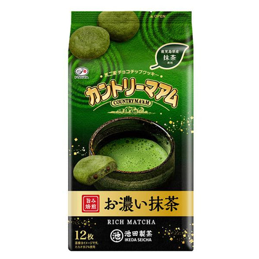 Fujiya Country Ma'am Rich Matcha Chocolate Chip Cookies 120g