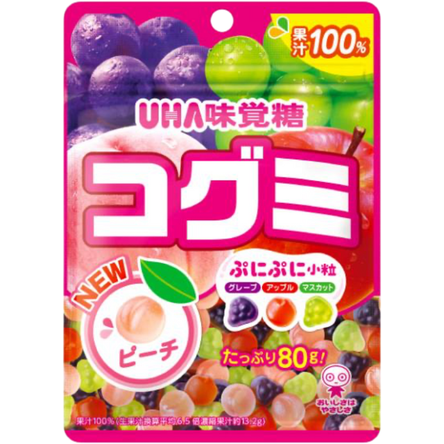 UHA Kogumi Assorted Fruit Gummy 80g