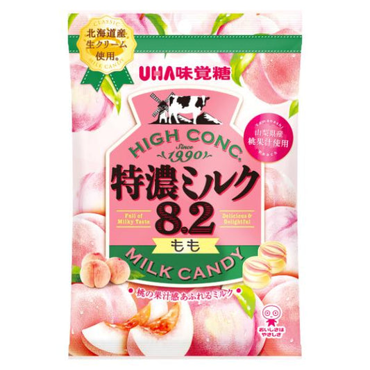 UHA Mikakuto High Concentrated Milk 8.2 Peach Candy 70g