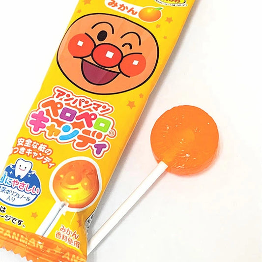 Fujiya Anpanman Pero Pero Candy Lollipop Assorted Fruit Flavors 25pcs